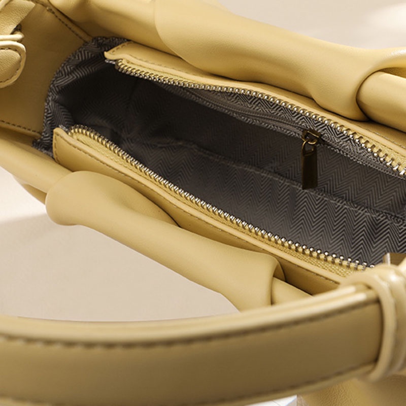 Ielgy Niche Túi Xách Đeo Vai Cầm Tay Hình Đám Mây Thiết Kế Đơn Giản Kiểu Pháp Cho Nữ