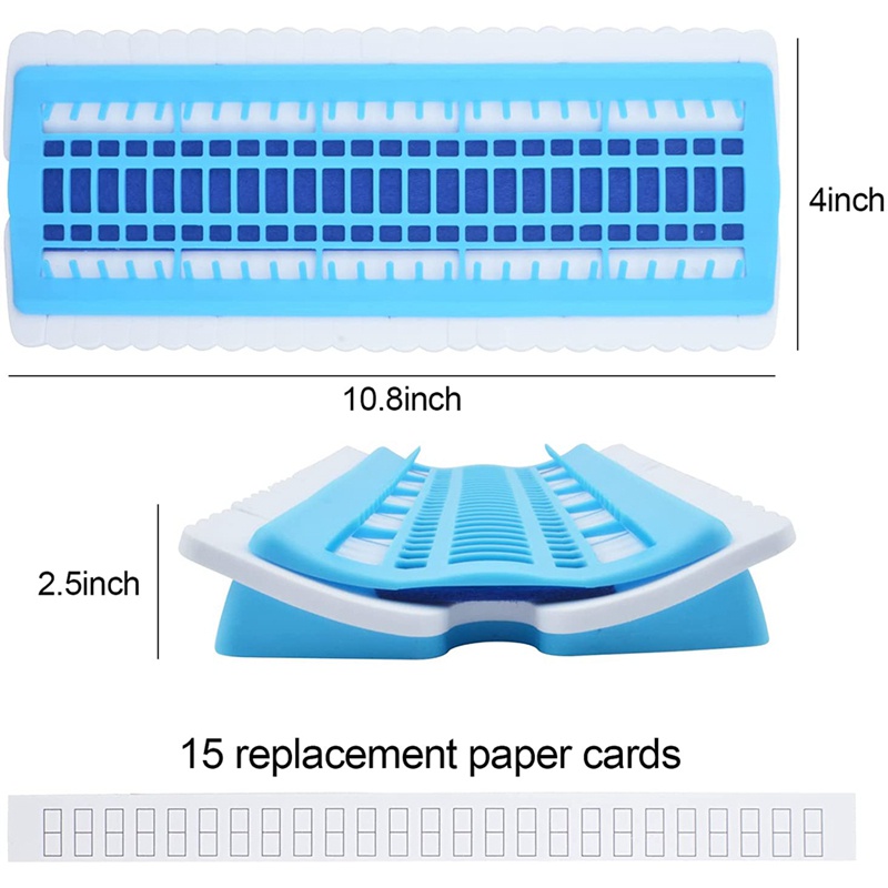 Set 50 vị trí sắp xếp chỉ thêu kèm thẻ giấy 15P màu xanh lam