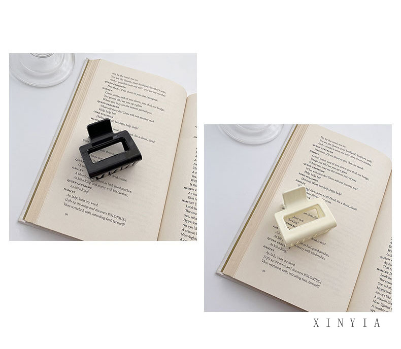 Kẹp Tóc Nhựa Acrylic Màu Trơn Phong Cách Hàn Quốc Dành Cho Nữ