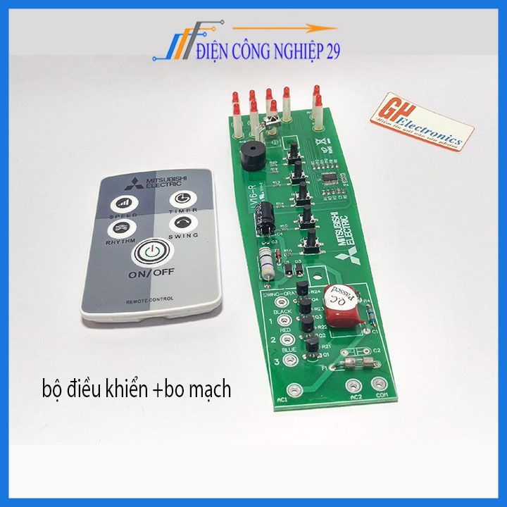 Bộ điều khiển + bo mạch quạt cây Mitsubishi hàng đẹp