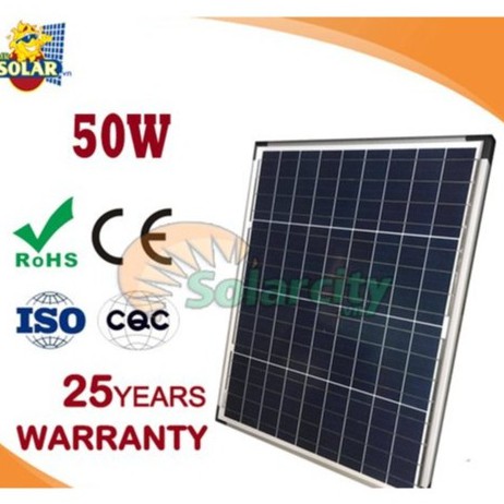 Pin năng lượng mặt trời 50w Polycrystalline