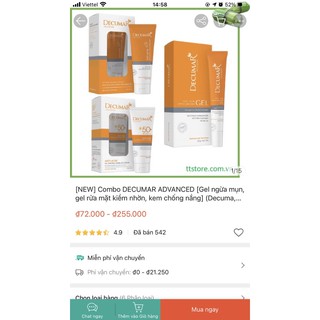 ✅DECUMAR sữa rửa mặt ngừa mụn, kiềm nhờn