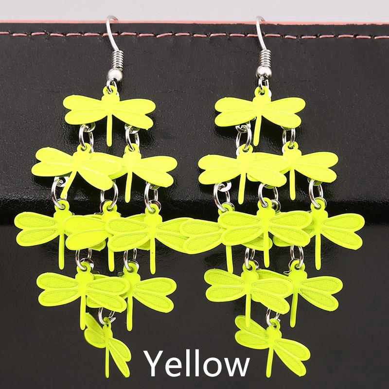 Fashion Personality Dragonfly Earrings Environmental Earrings Jewelry
