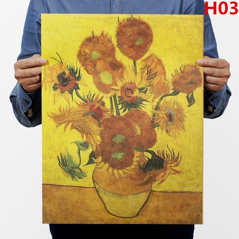 Áp phích trang trí hình tranh trừu tượng của Van Gogh | WebRaoVat - webraovat.net.vn