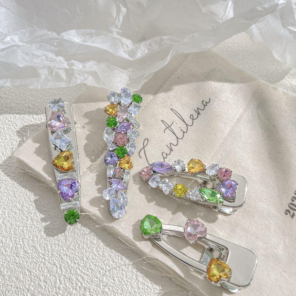 Kẹp Tóc Mỏ Vịt Rỗng Họa Tiết Hình Học Dễ Thương Cho Nữ