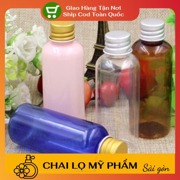 Chai Chiết Mĩ Phẩm ❤ SIÊU RẺ ❤ Chai nhựa pet nắp vặn nhôm 100ml,50ml,30ml,20ml đựng mỹ phẩm, dược phẩm .