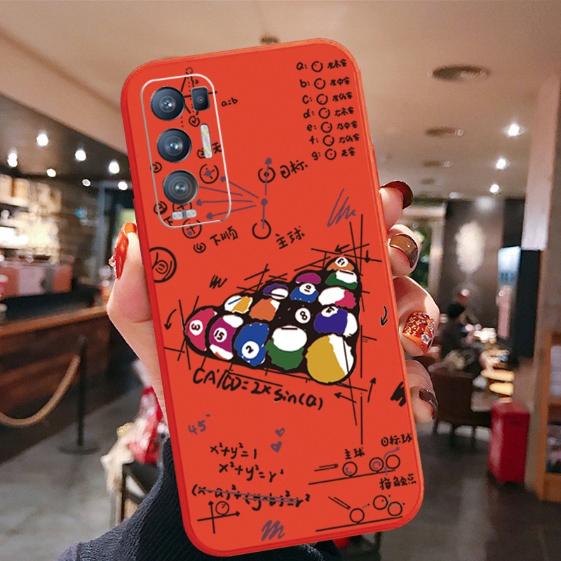 Ốp Điện Thoại Cạnh Vuông In Hình Khối Rubik Cho OPPO Reno6 Z 5G Reno 5 Pro 4 3 Reno2 Z F A95 5G A76 A96 4G