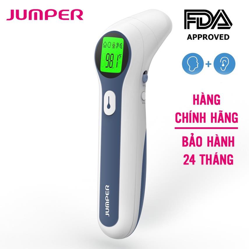 [BH 2 năm] Nhiệt kế hồng ngoại đo trán &amp; tai 4in1 Jumper FR300, nhiệt kế điện tử microlife, máy đo nhiệt độ thân nhiệt