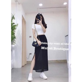 CHÂN VÁY VOAN XẺ SEXY BY MULLET