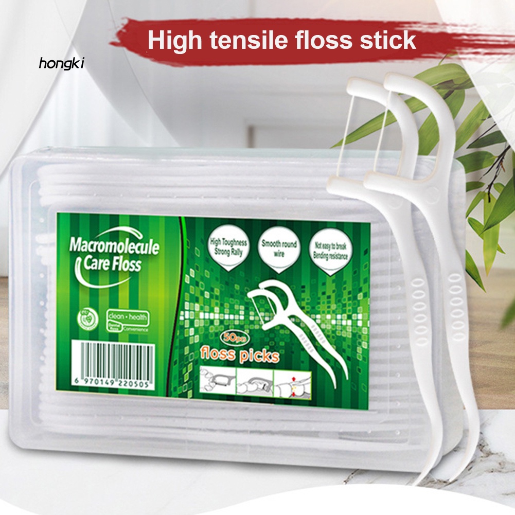 Set 1 / 5 Hộp 50 Tăm Chỉ Nha Khoa Chất Lượng Cao