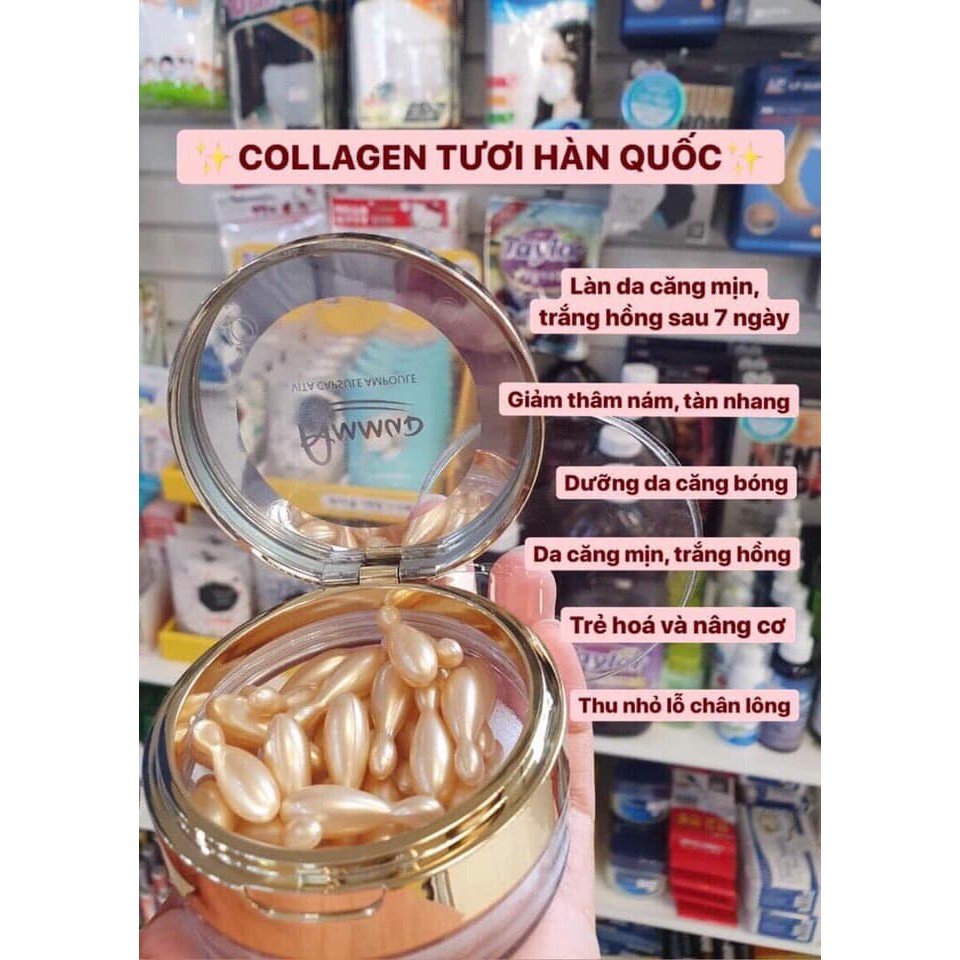 Tách lẻ 5 viên ủ collagen cô đặc vitamin A, C, E chuẩn Hàn