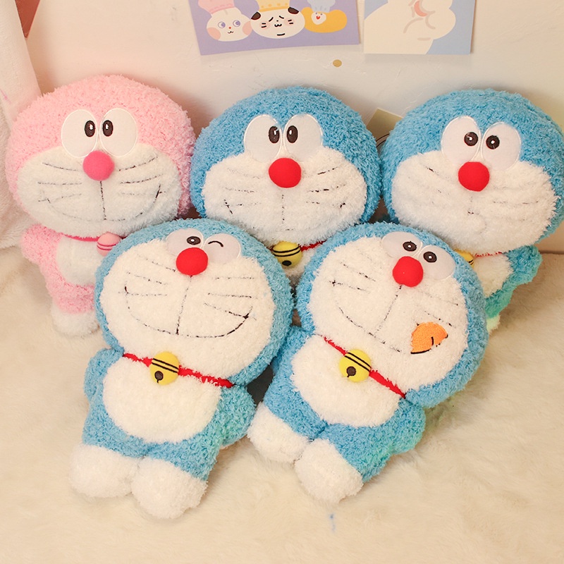 Mèo Doraemon Nhồi Bông Dễ Thương Dùng Trang Trí