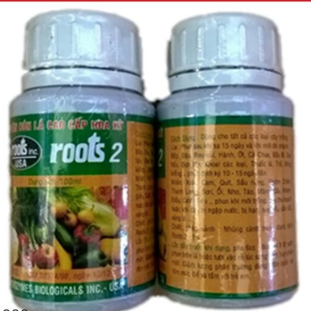 Phân bón lá cao cấp kích rễ Roots 2 nguyên liệu nhập USA 100ml