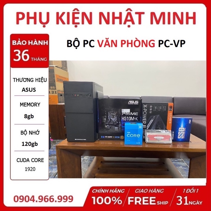 Bộ máy tính PC văn phòng, học tập, làm việc online H510 + i310105 + 8gb ram GIÁ SIÊU SỐC Mới 100% bh 3 năm