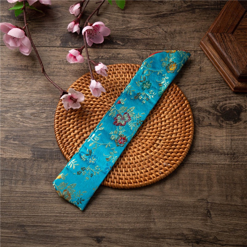 Vỏ Bọc Quạt Cầm Tay Thêu Hoa Phong Cách Vintage