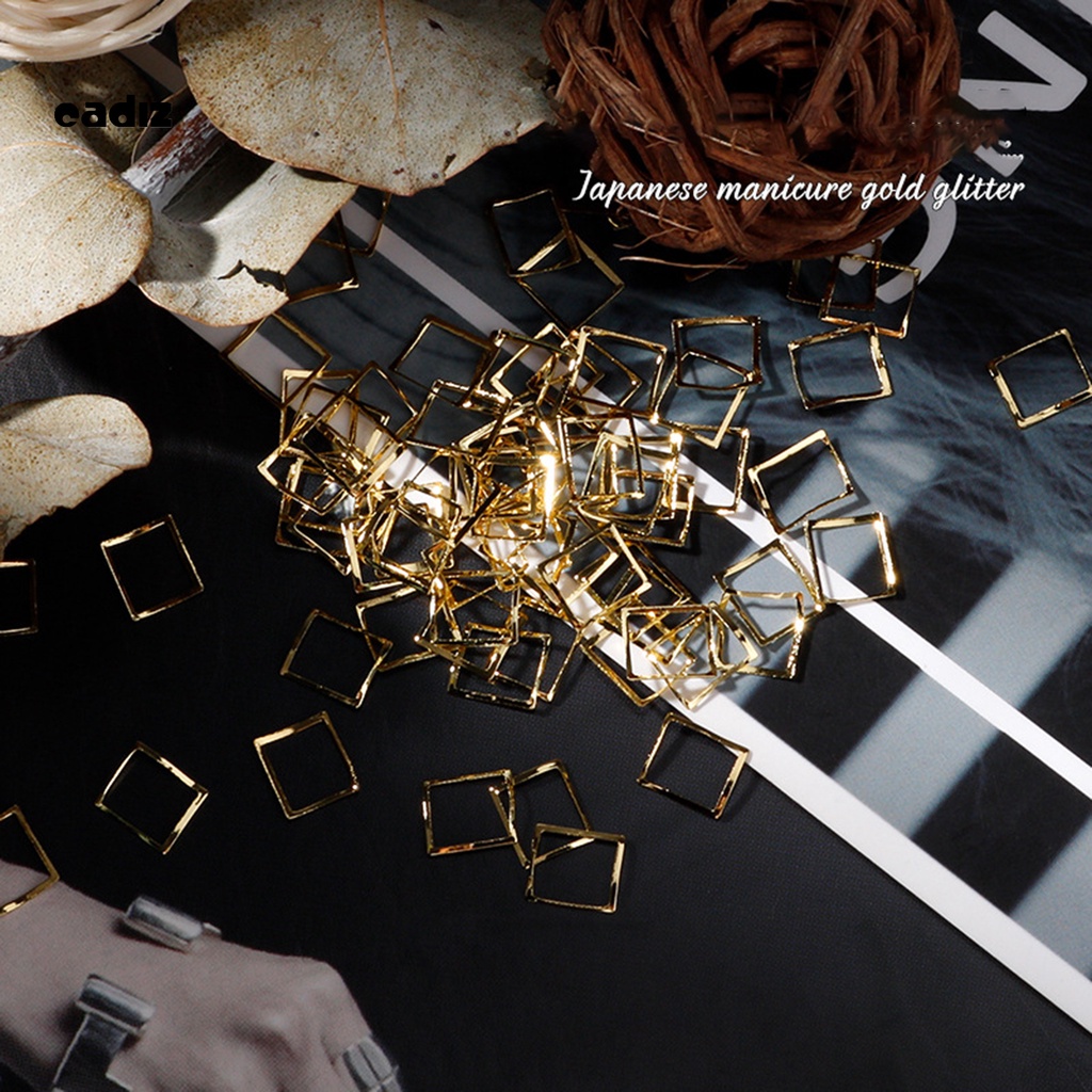 [Hàng mới về] 100 Phụ kiện đinh tán kim loại đính đá trang trí móng tay diy