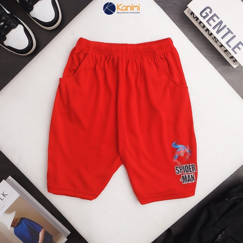 Quần short XK thun cotton cho bé trai 1-7T