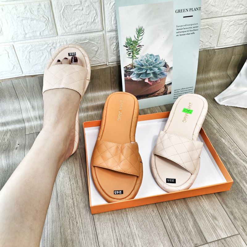 [Xả Hàng] Dép Bánh Mỳ Quai Ngang Chần Ô Siêu Nhẹ