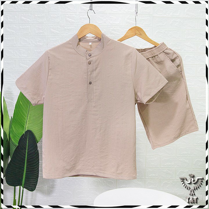 Bộ Quần Chất Vải Đũi Thái Loại Dày Đồ NamTrẻ trung