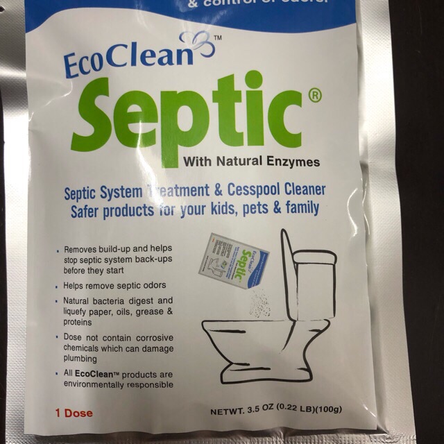 [CHÍNH HÃNG] Vi sinh thông tắc, khử mùi bồn cầu & bể phốt - EcoClean Septic (USA)