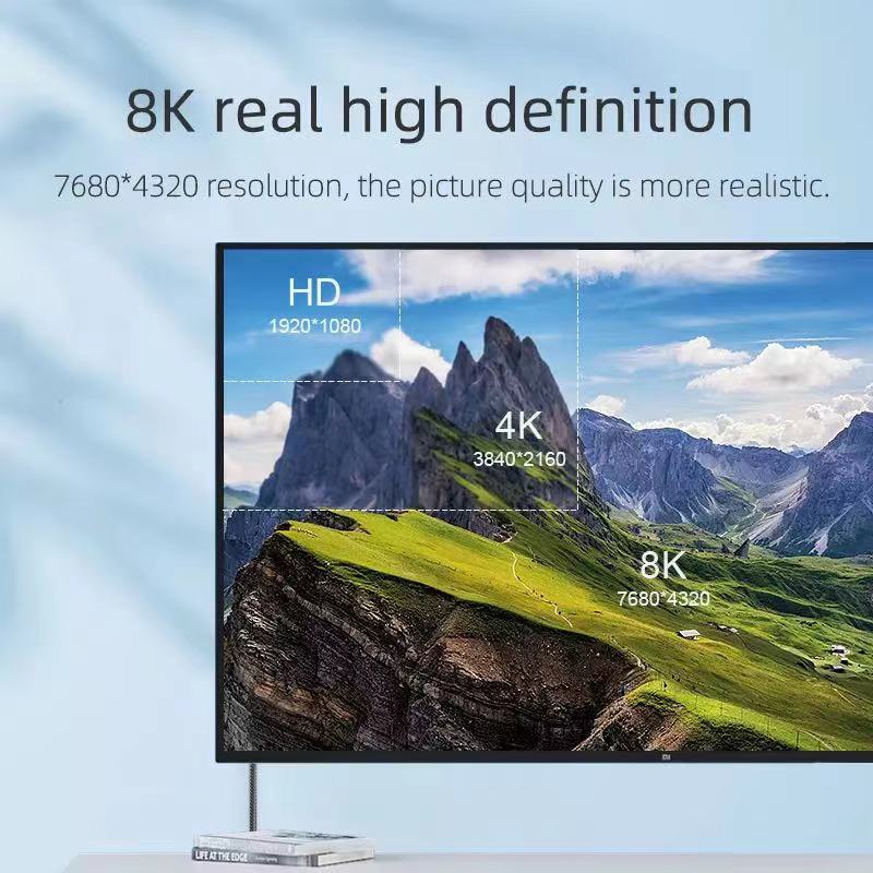 Dây cáp HDMI 2.1 Arc 8k 60hz 4k 120hz 48gbps cho TV Ps4 Ps3 Hdtvs chất lượng cao