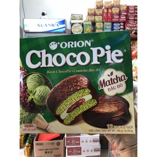 Bánh chocopie Matcha Đậu đỏ - Hộp 12P