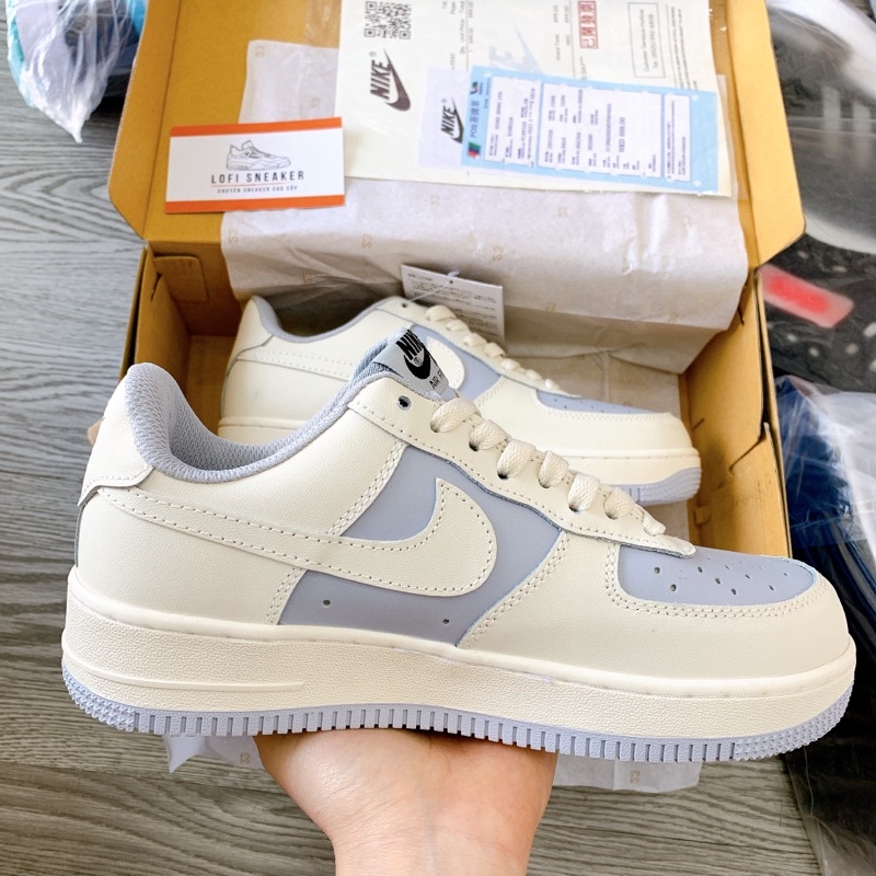 Giày AF1 Tím Trắng mộng mơ [ẢNH THẬT] Giầy sneaker airr forcee 1 trắng xanh hothit