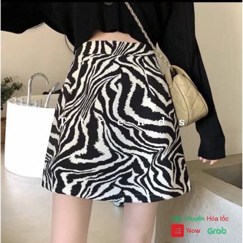 Chân váy ngựa vằn sóng to CV01