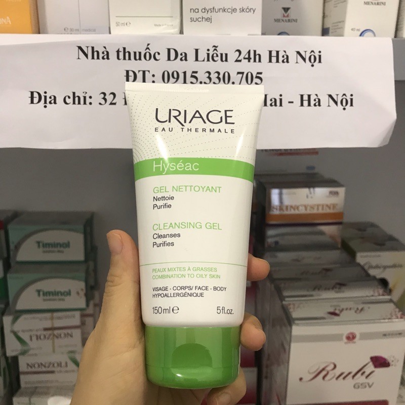 Mẫu mơi URIAGE Hyseac Cleansing Gel Gel Rửa Mặt Cho Da Dầu