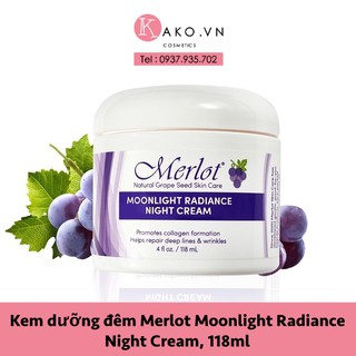 Kem dưỡng đêm Merlot Moonlight Radiance Night Cream, 118ml
