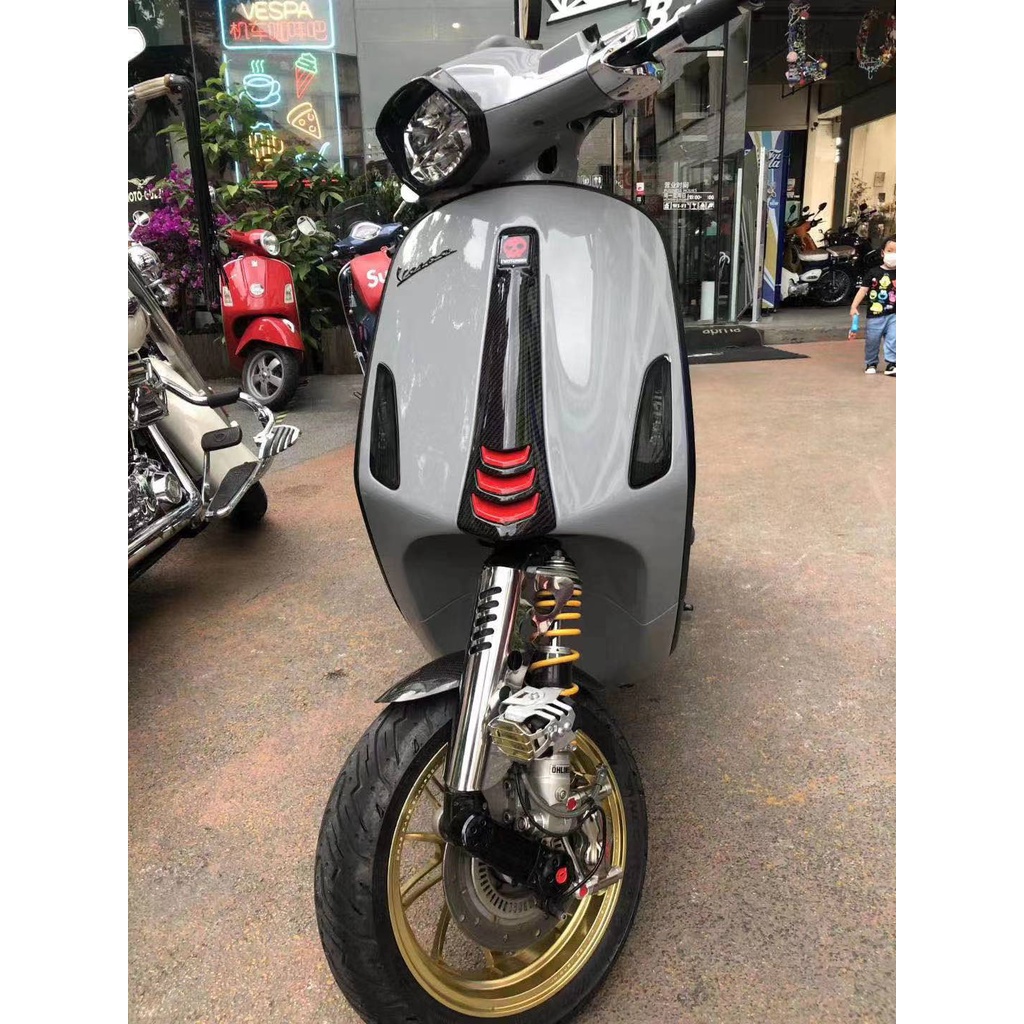 Miếng dán logo 3D 3M chống thấm nước cho Vespa GTS Super 250 300 Sprint Primavera 150 Sprint150 Lx Lxv S150 2013-2021