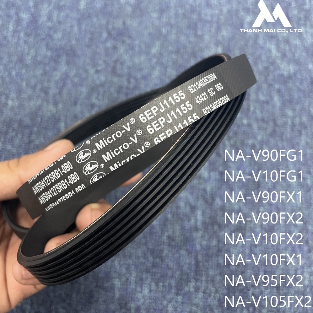 Dây curoa máy giặt Panasonic NA-V90FX1/ V10FX1/ V90FG1/ V10FG1/ V95FX2/ V105FX2