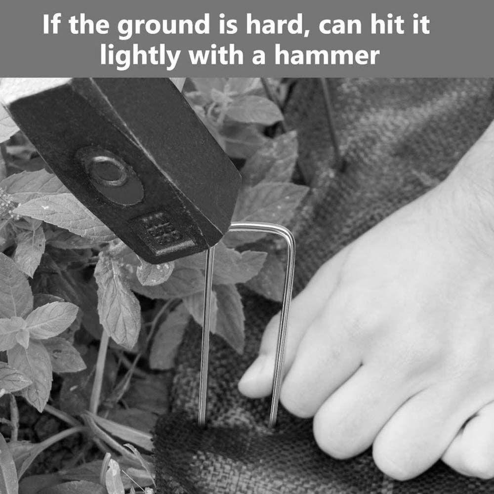 Cọc Giã Kim Loại Chữ U Dùng Trồng Cỏ Nhân Tạo