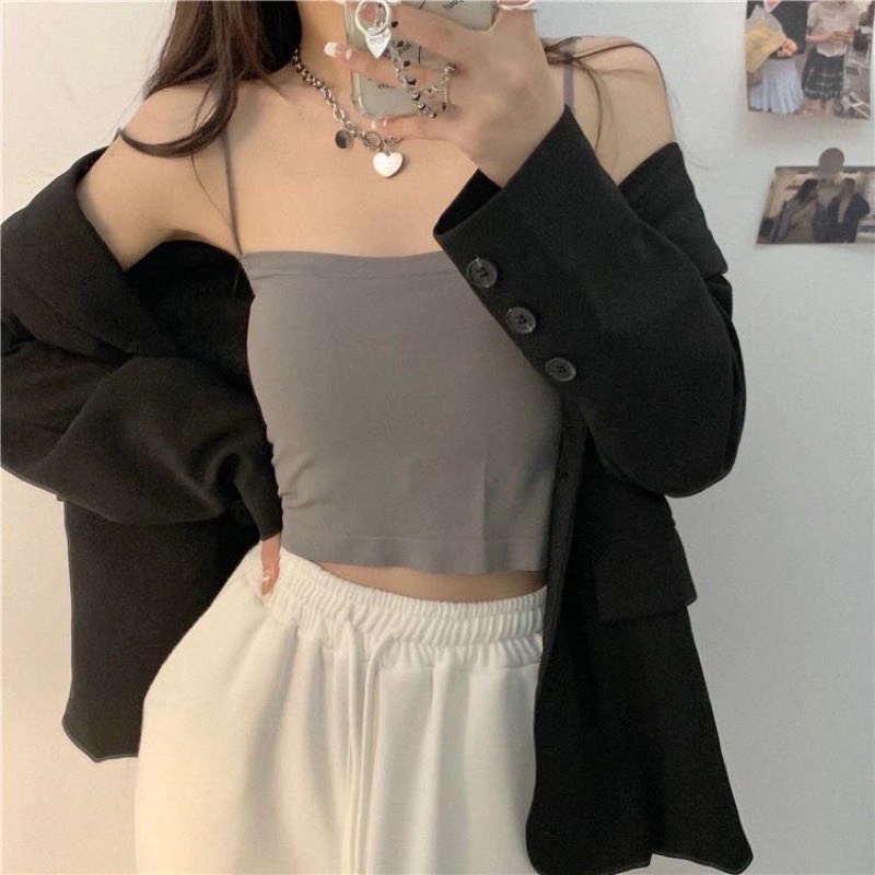 Áo Hai Dây Sợi Bún Mềm Có Mút Cực Xinh ( Có mút) | BigBuy360 - bigbuy360.vn