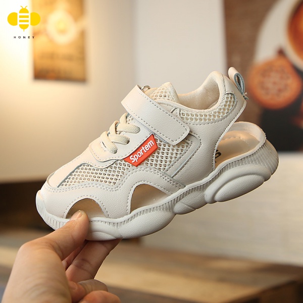 Hàng Mới Về Giày Sandal Thể Thao Lưới Thoáng Khí Mùa Hè Hình Gấu 2022 Phong Cách Mới Dành Cho Bé Trai Bé Gái
