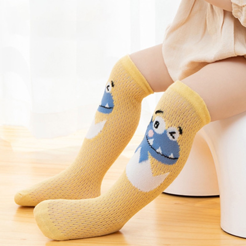 Vớ Cổ Cao Thoáng Khí Chống Muỗi In Họa Tiết Động Vật Hoạt Hình Nhiều Màu Dễ Thương Thời Trang Mùa Hè Cho Bé