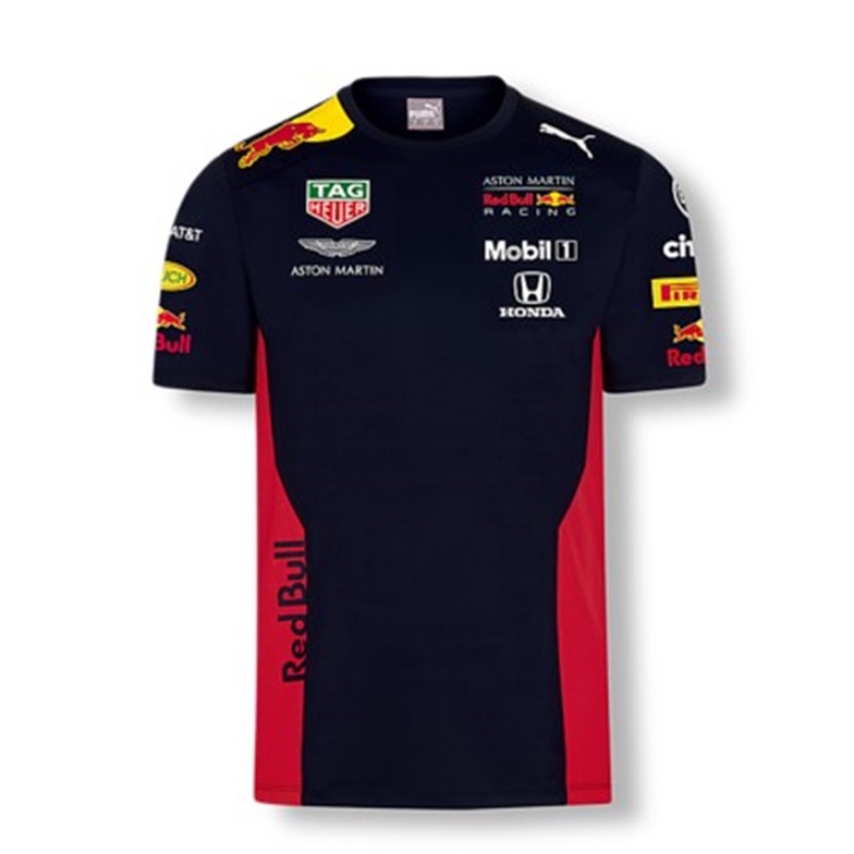 Áo Thun Nam Tay Ngắn In Hình Redbull Verstappen Red Bull Racing Mới 2022 Nhanh Khô Thoáng Khí