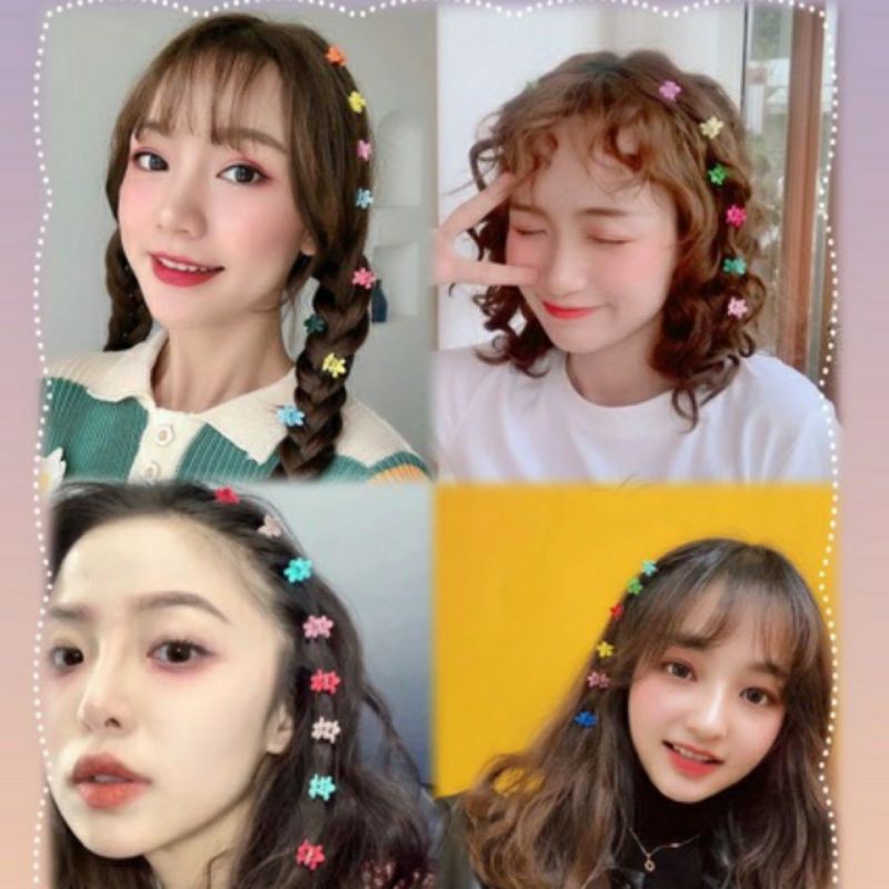SET 5 CÁI KHÁC MÀU | KẸP TÓC HOA NHÍ SIÊU XINH | VIDEO THẬT | SHOP BEECOW
