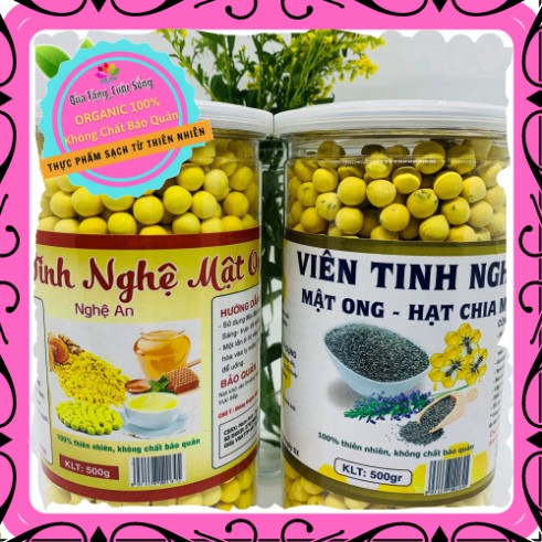 [Mới ra lò] Viên tinh nghệ Mật ong – Hạt Chia Mỹ 🍯 ĐẸP DA, MỜ VẾT THÂM 🍯 (250g, 500g)