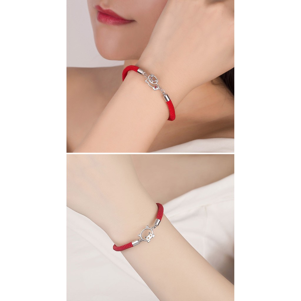 VÒNG TAY MAY MẮN HEO HOÀNG ĐẠO P1054