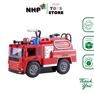 Đồ chơi cho bé xe cứu hoả, cứu hộ đồ chơi trẻ em chạy bằng pin cho bé vận động, trí tuệ NHP