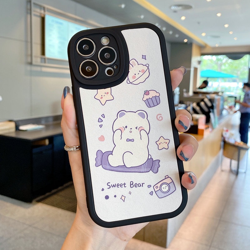 Ốp Điện Thoại Mềm In Hình Gấu Cho vivo y02t y22s y27 y36 y35 y53s y51 y31 y75 y78 y16 y15s y15a y20 y12s y30 y50 y21 y21s