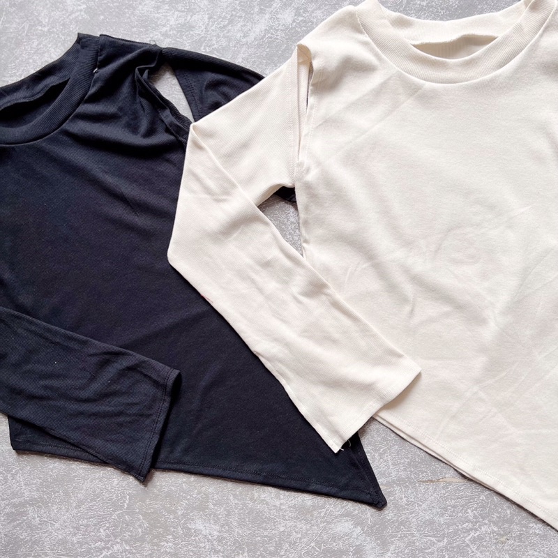 Áo Thun Kiểu Khoét Vai Tà Chéo Nữ Tính A59