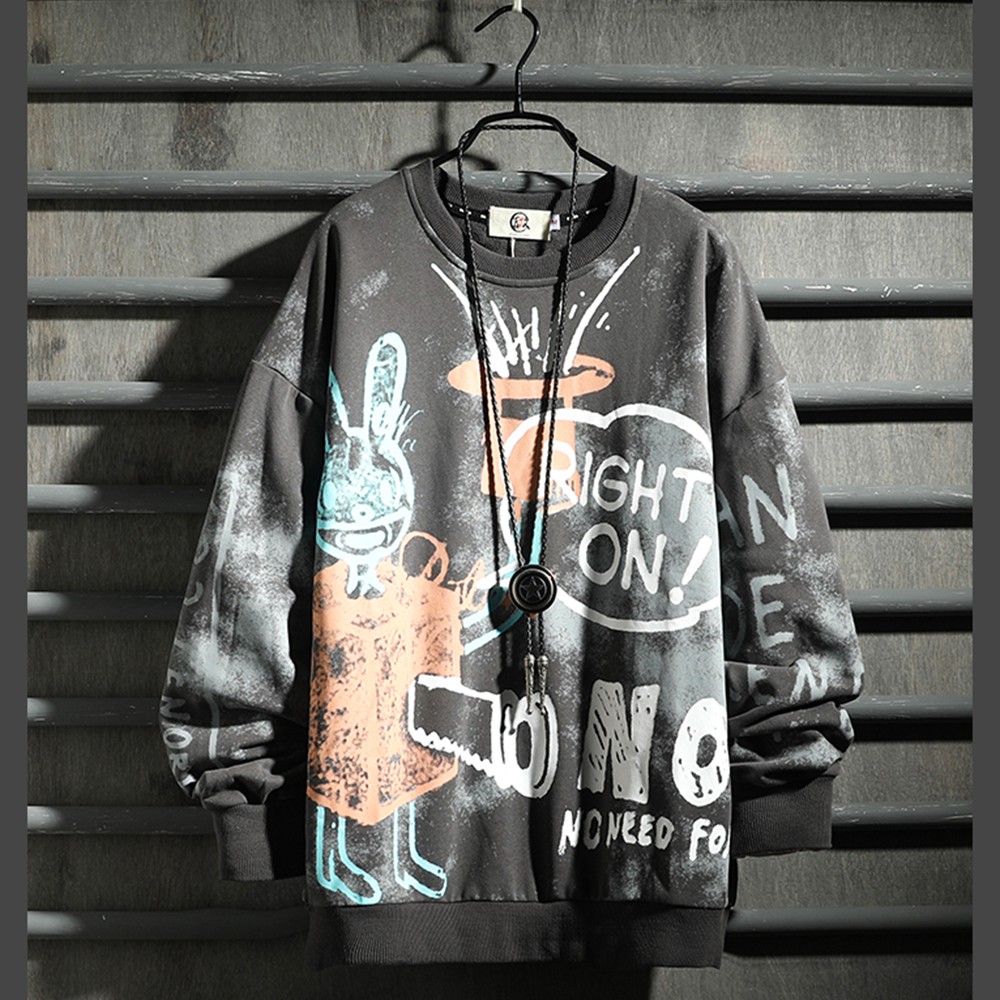 Áo Sweater Nỉ Nam Cổ Tròn Hình In Thỏ Magic Thu Đông Hàn Quốc ZENKODLMEN AO TOP NAM 90000151 | BigBuy360 - bigbuy360.vn