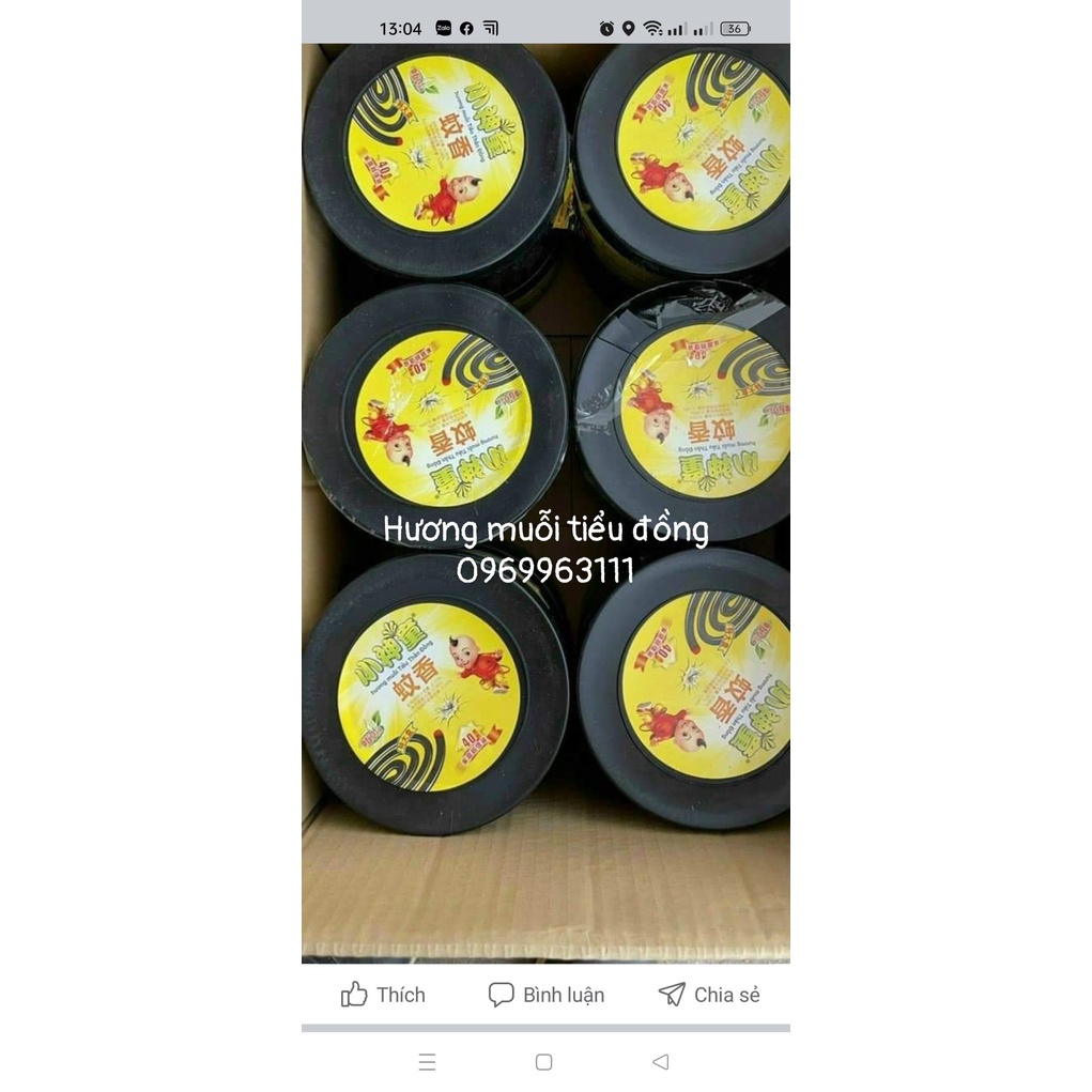 Hương muỗi Trung Quốc Tiểu Thần Đồng 1 hộp