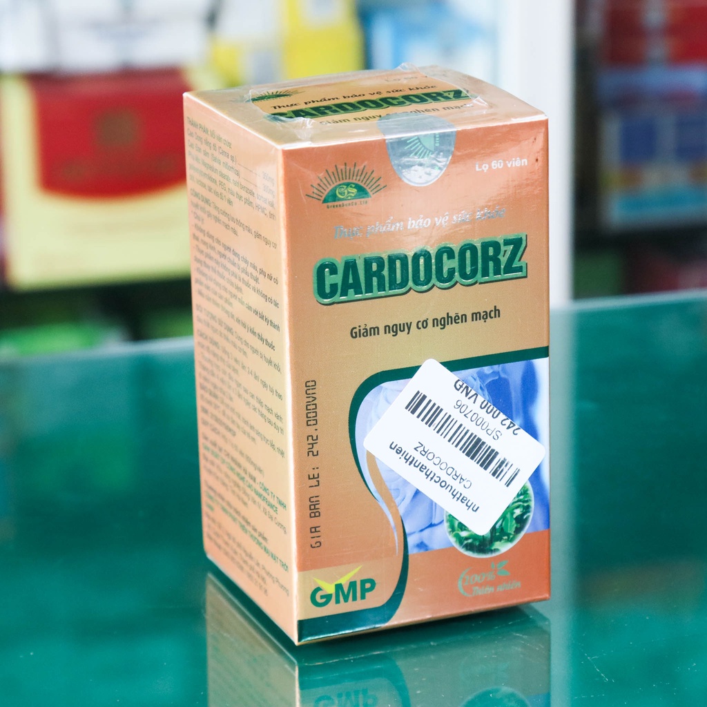Cardocorz – Hỗ trợ giảm đau thắt ngực do thiếu máu cơ tim, người đặt stent và có nguy cơ đột quỵ