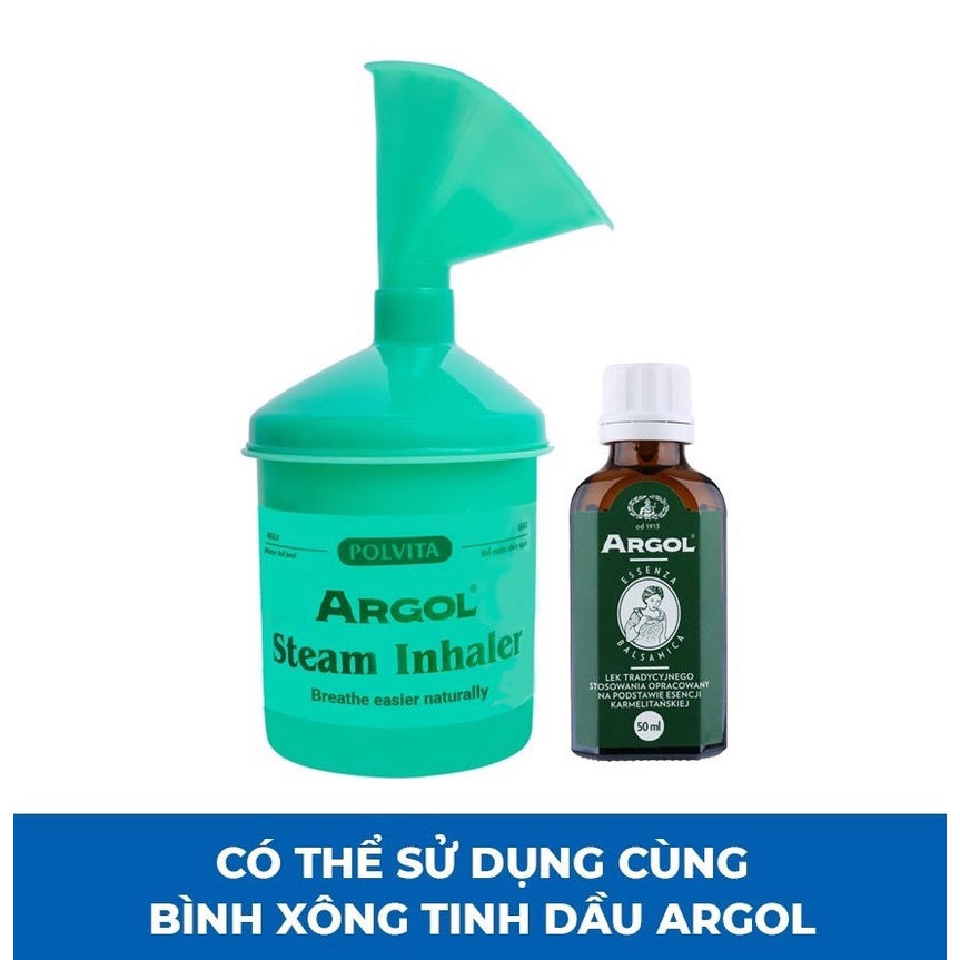 Tinh Dầu cải thiện viêm xoang Argol Essenza Balsamica Lọ 50ml - Giảm Tiết Đờm Giảm Ho Giảm Viêm Họng