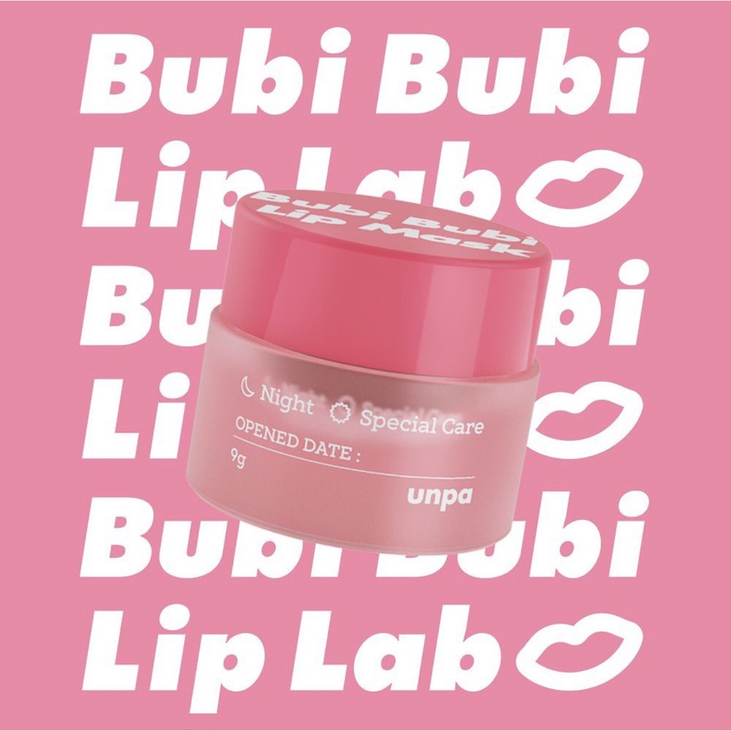 Mặt Nạ Ủ Môi Xoá Mờ Nếp Nhăn Bubi Bubi Mask 9g