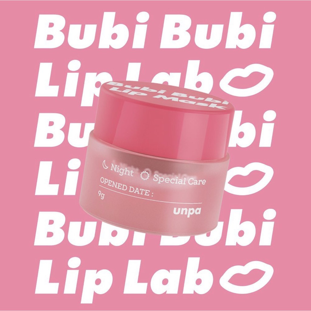 Mặt Nạ Ủ Môi Xoá Mờ Nếp Nhăn Bubi Bubi Mask 9g