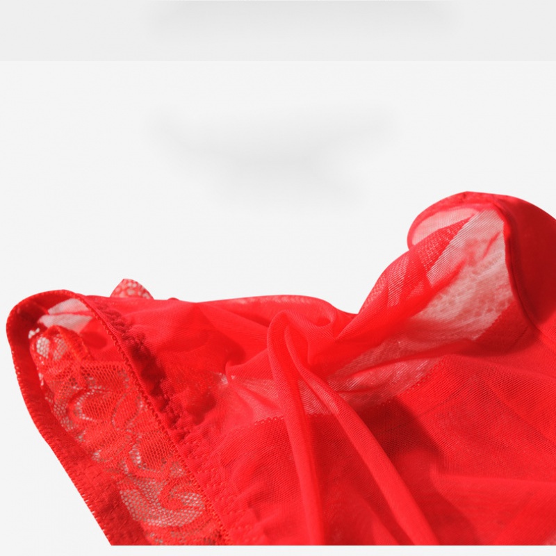 Quần Lót Cotton Ren Không Đường May Lưng Thấp Thoáng Khí Thoải Mái Wb6